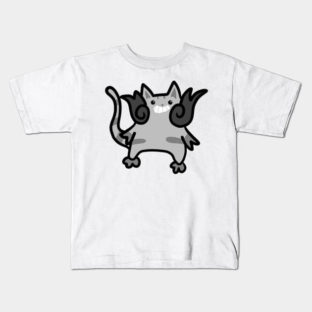 The hungry cat need eat Kids T-Shirt by FzyXtion